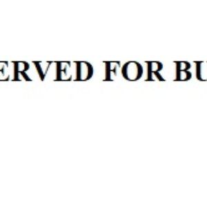 RESERVED FOR BUYER